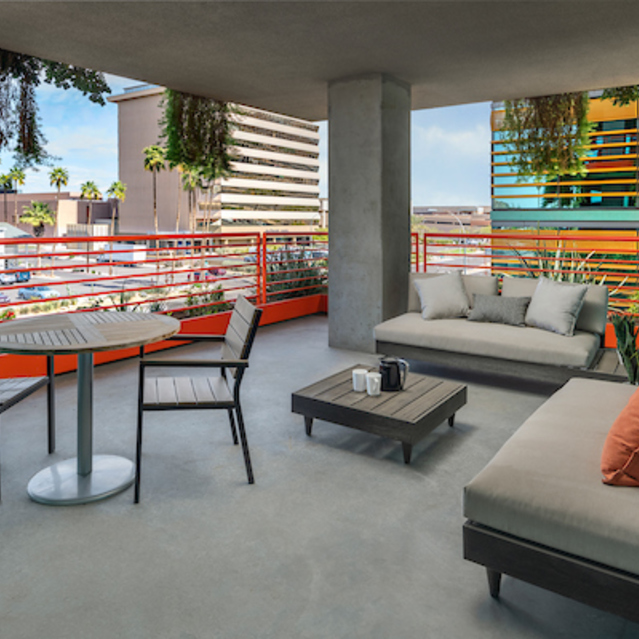 Optima Sonoran Village - Balcony with Chairs and Tables
