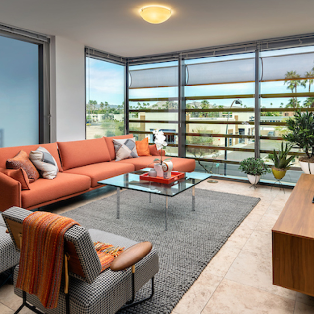 Optima Sonoran Village - Clubhouse Lounge with Cozy Couch