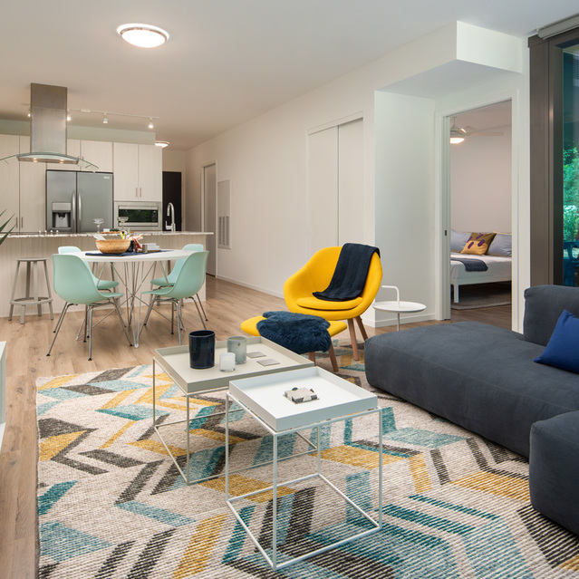 Optima Sonoran Village - Living Room with Cozy Couch